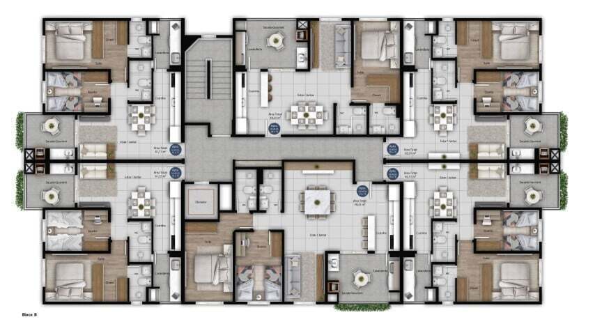 Cobertura, 2 quartos, 122 m² - Foto 7