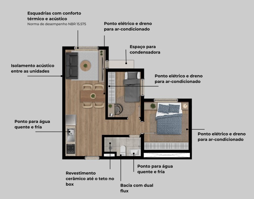 Apartamento à venda com 2 quartos, 34m² - Foto 13