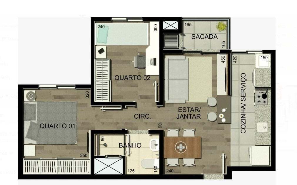 Apartamento à venda com 2 quartos, 47m² - Foto 15