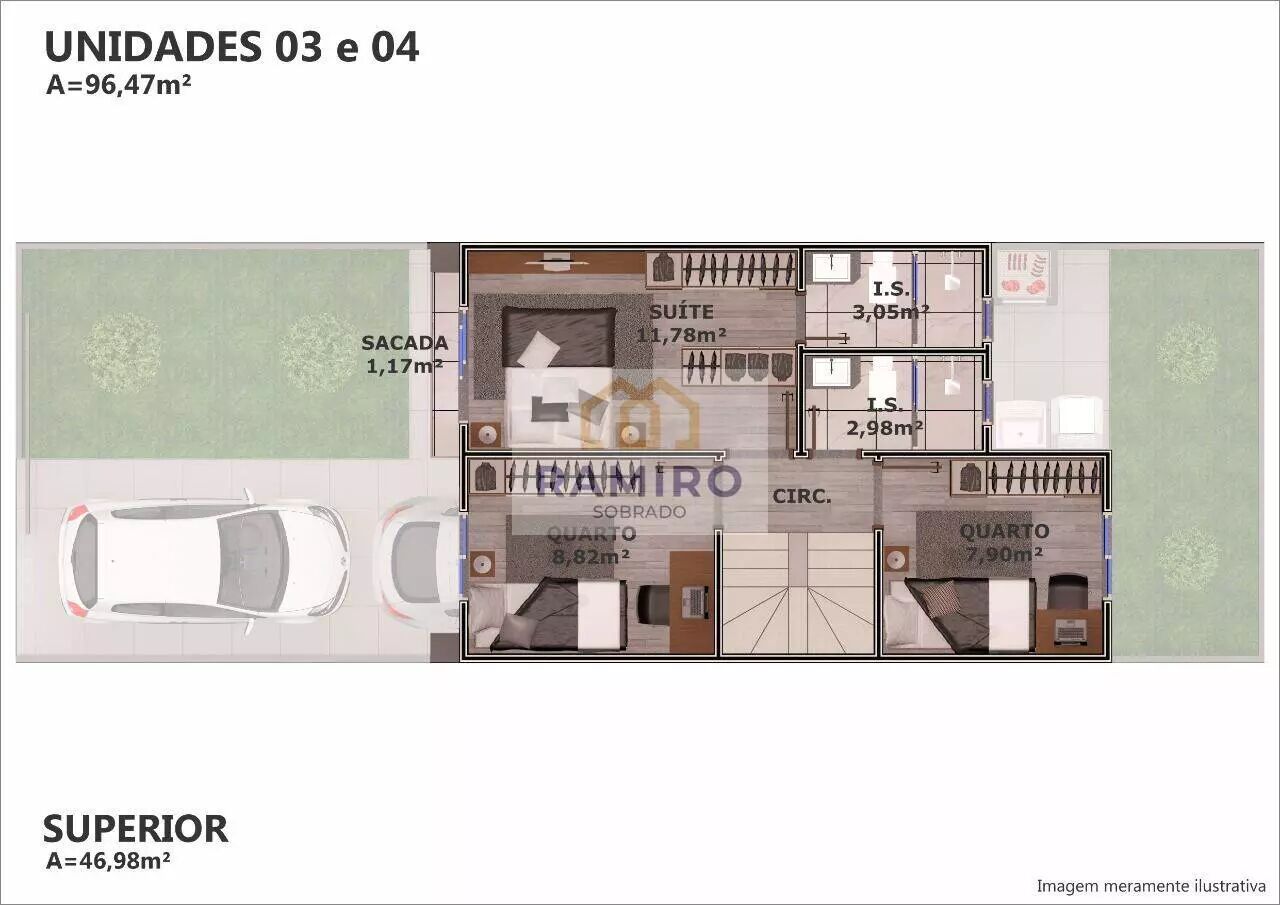 Sobrado à venda com 3 quartos, 96m² - Foto 49