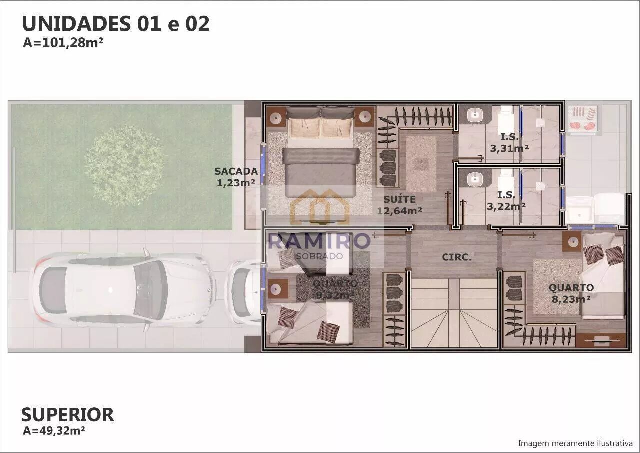 Sobrado à venda com 3 quartos, 96m² - Foto 46