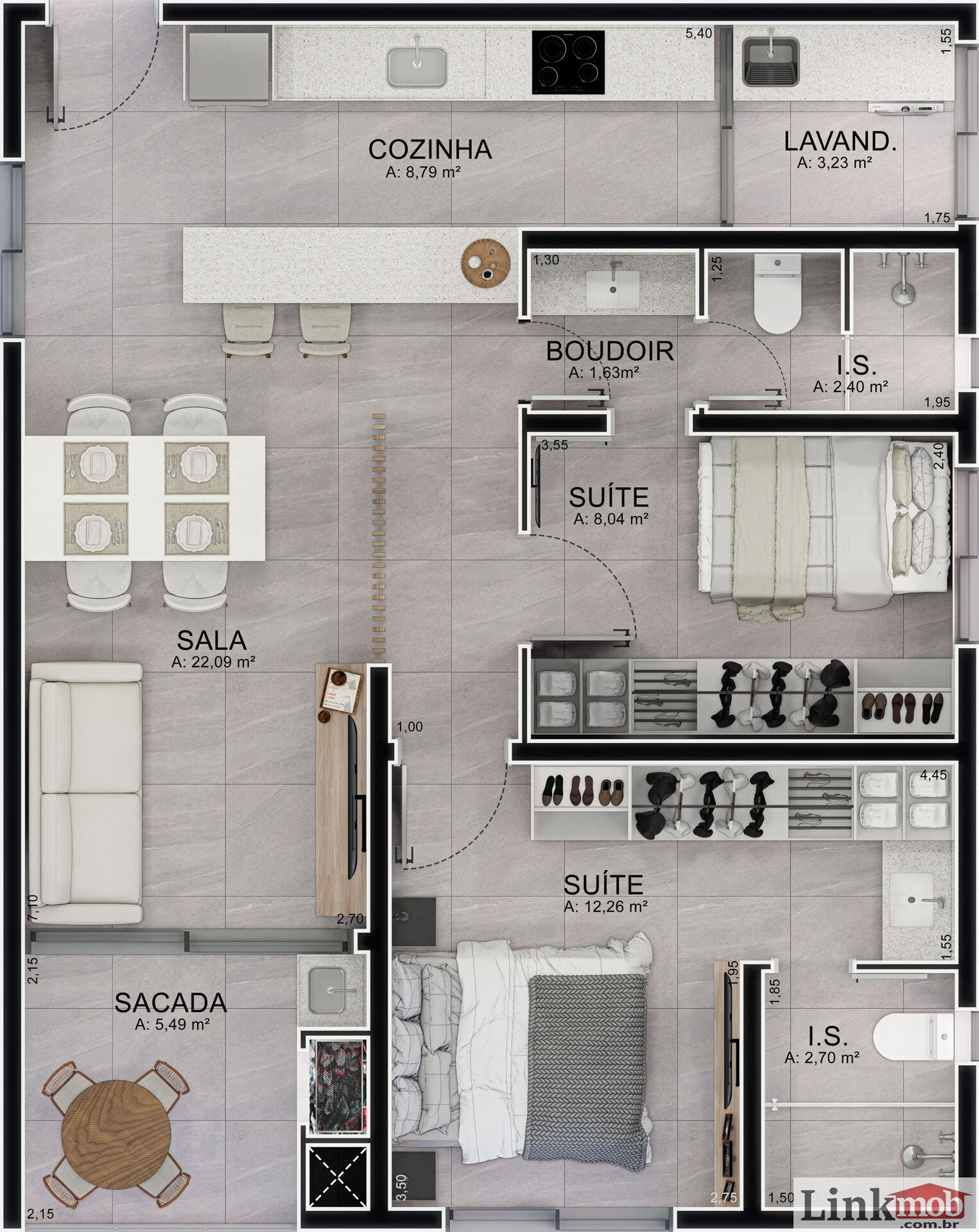 Apartamento à venda com 2 quartos, 74m² - Foto 16