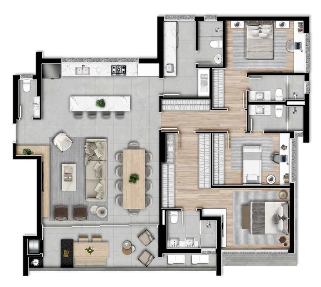 Apartamento à venda com 3 quartos, 164m² - Foto 40