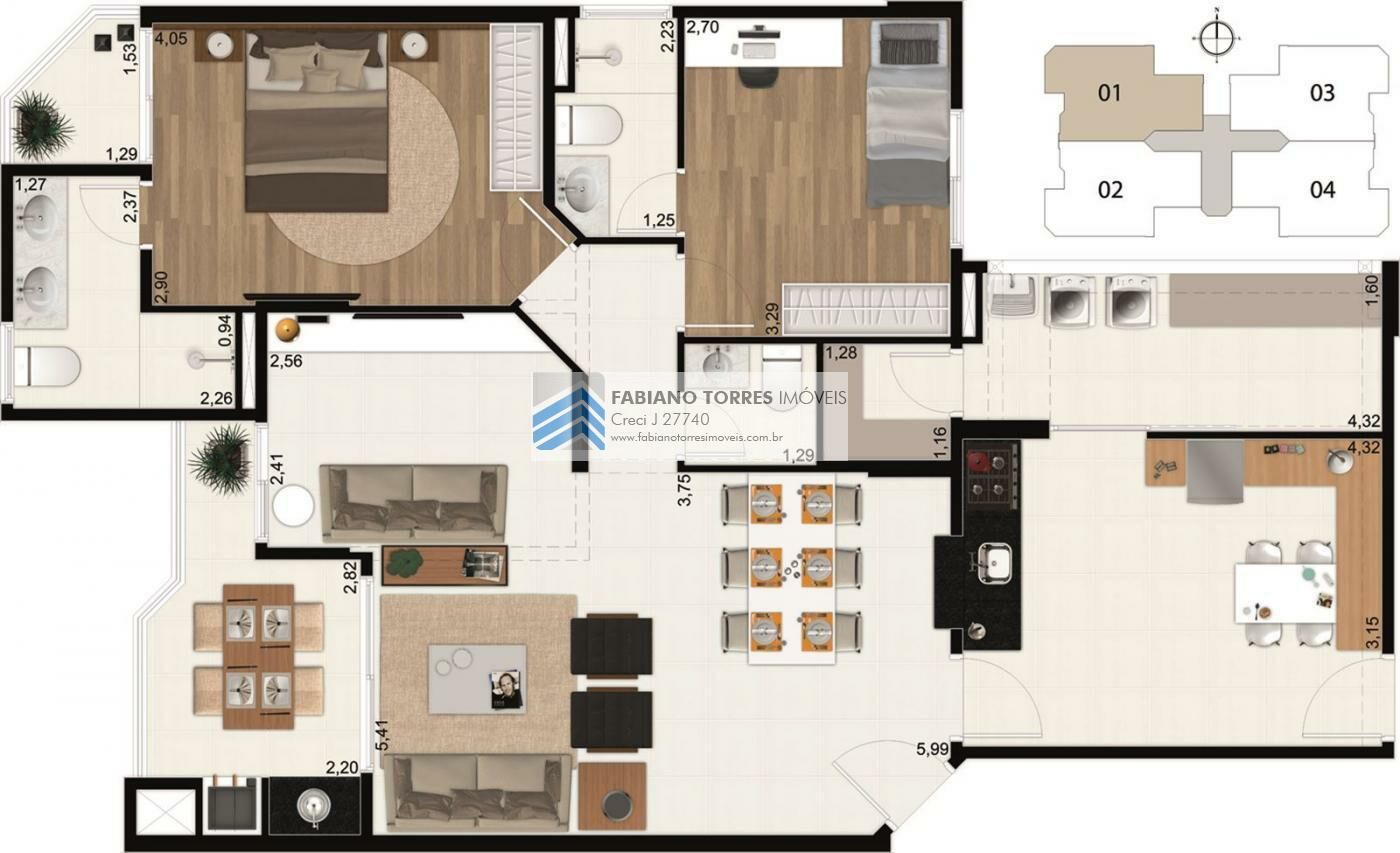 Cobertura à venda com 3 quartos, 208m² - Foto 5