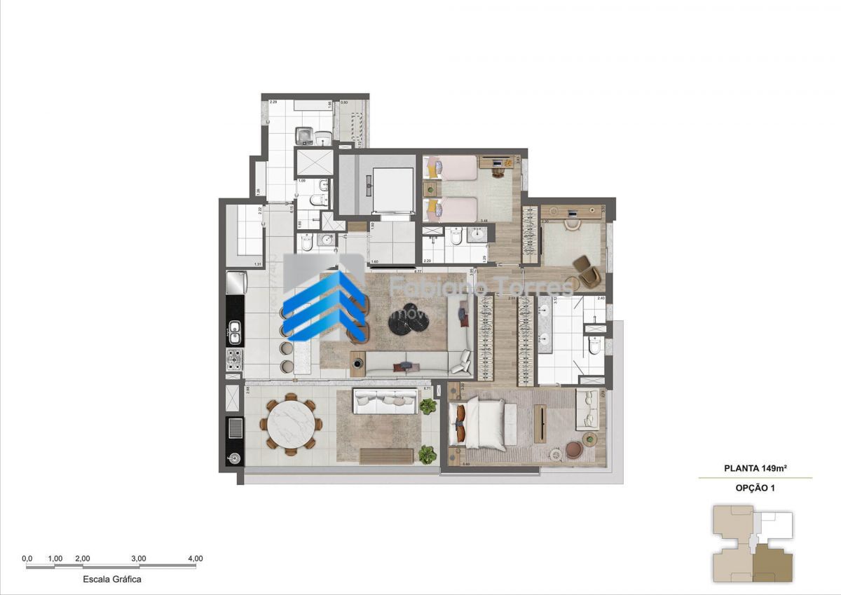 Apartamento à venda com 3 quartos, 149m² - Foto 35