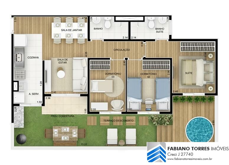 Apartamento à venda com 3 quartos, 82m² - Foto 8