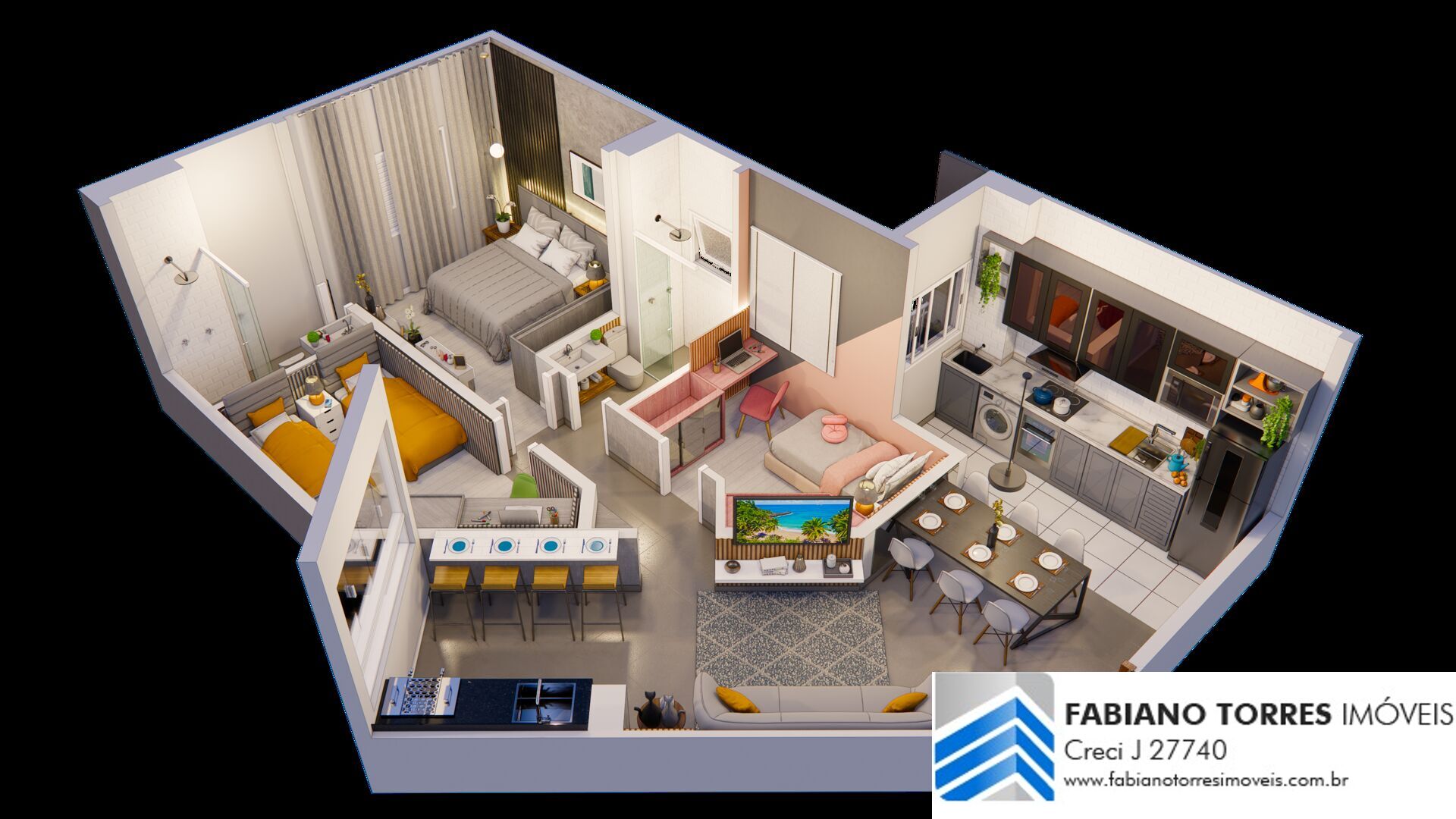 Apartamento à venda com 2 quartos, 59m² - Foto 44