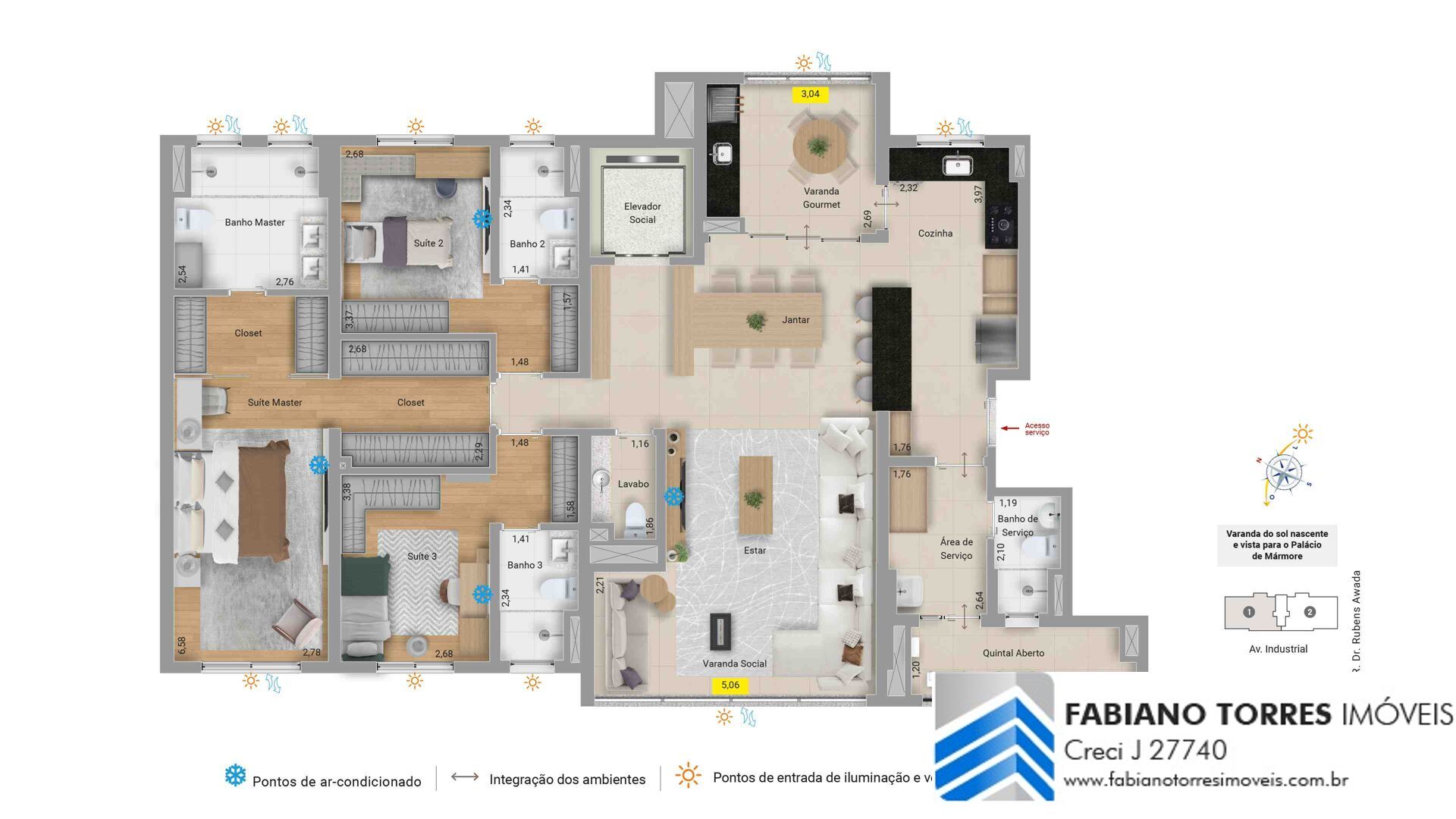 Apartamento, 3 quartos, 165 m² - Foto 36