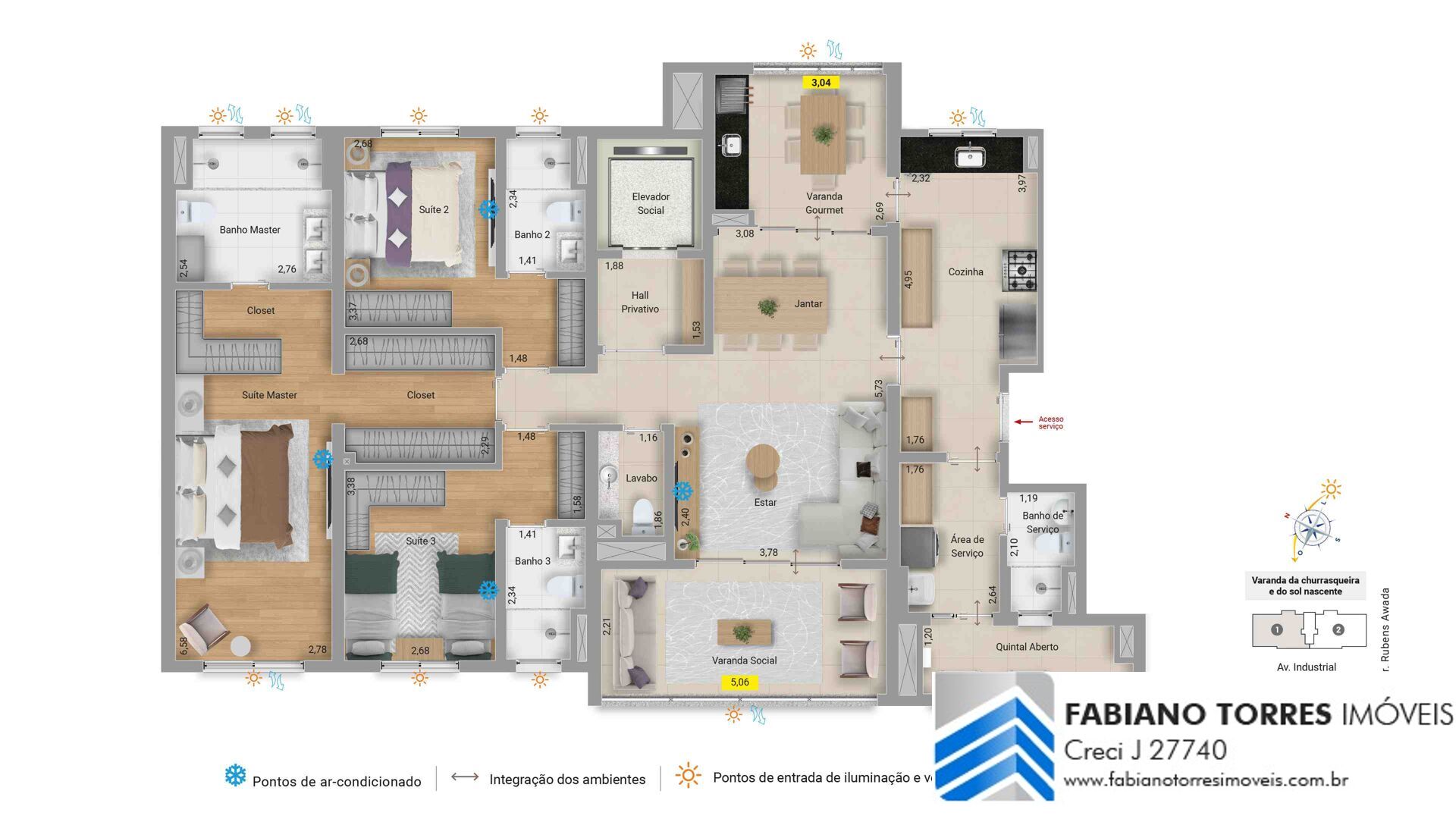 Apartamento, 3 quartos, 165 m² - Foto 38