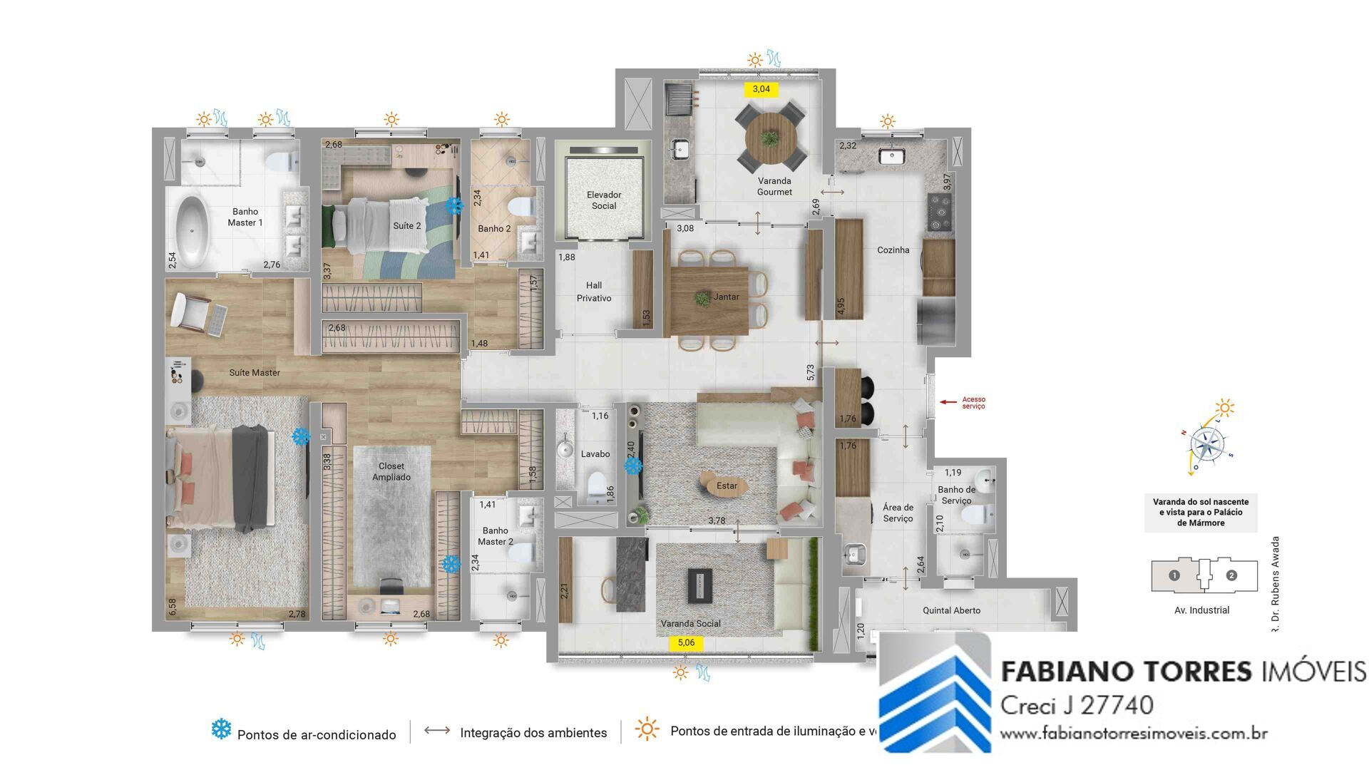 Apartamento, 3 quartos, 165 m² - Foto 35