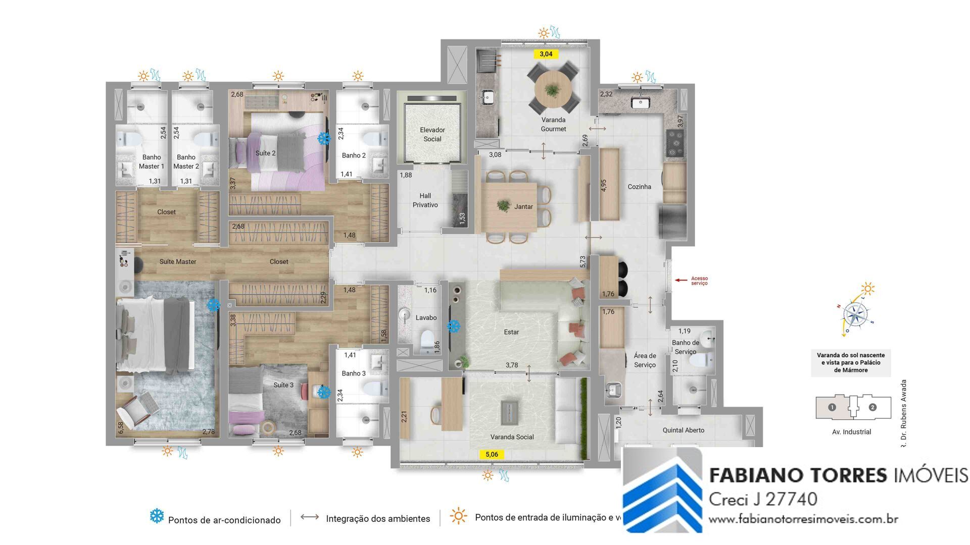 Apartamento, 3 quartos, 165 m² - Foto 37