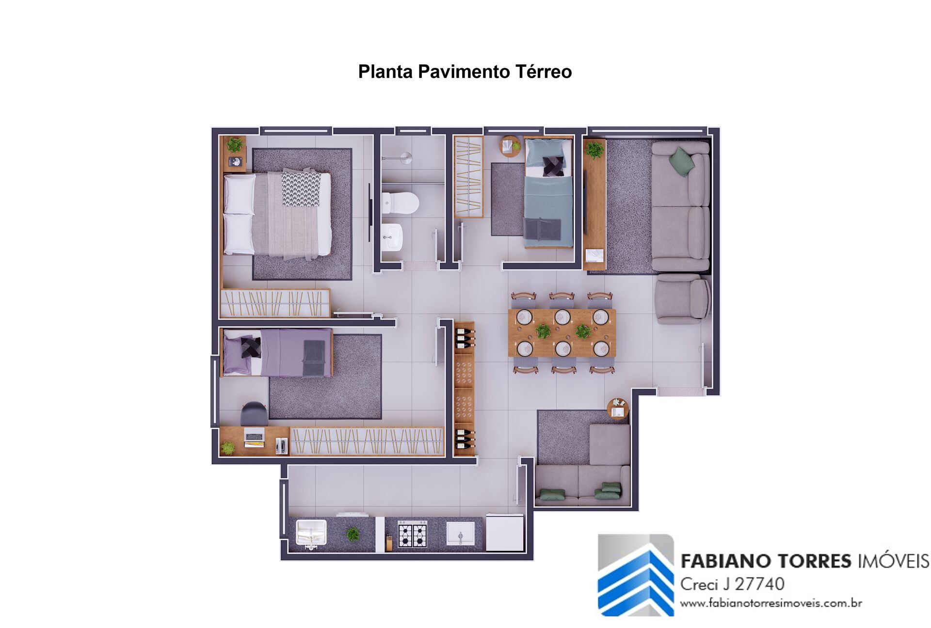 Apartamento, 3 quartos, 56 m² - Foto 12