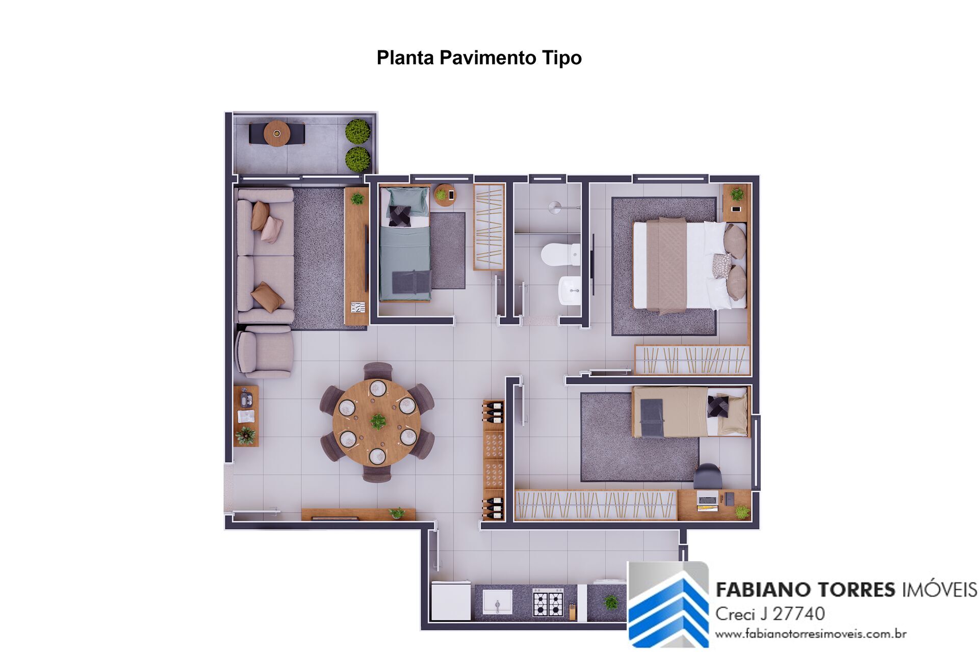 Apartamento, 3 quartos, 56 m² - Foto 13