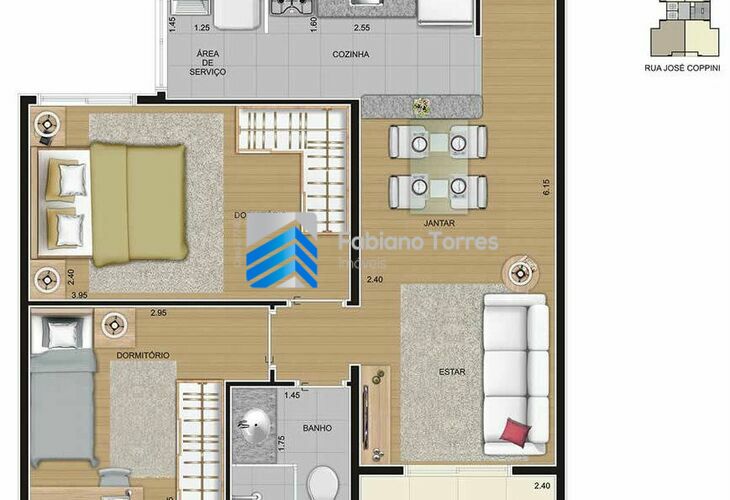 Apartamento para alugar com 2 quartos, 50m² - Foto 12