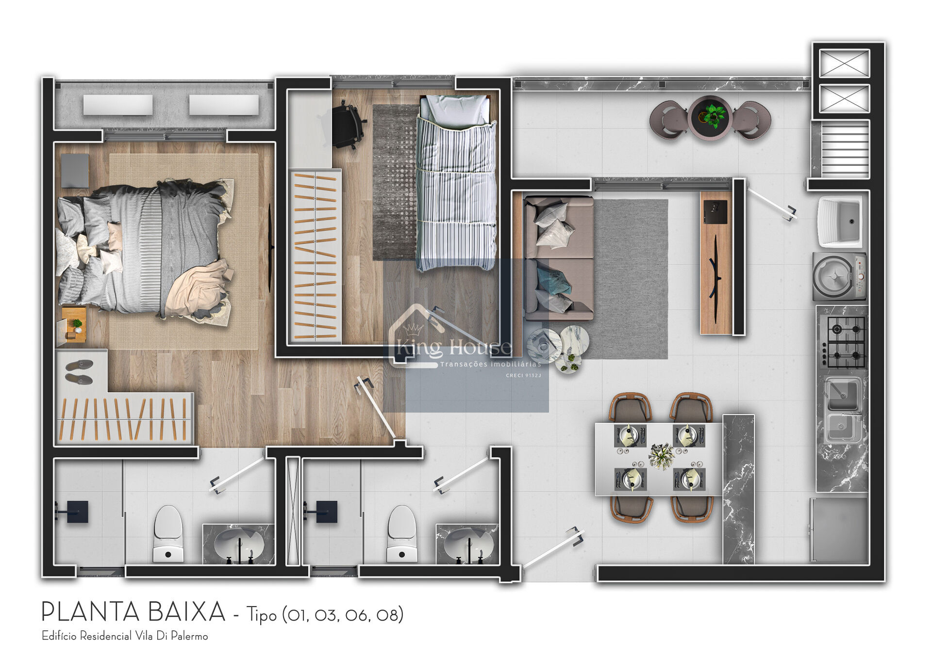 Apartamento de 2 quartos, 53m² no bairro Itoupava Central, em Blumenau | Eu Corretor