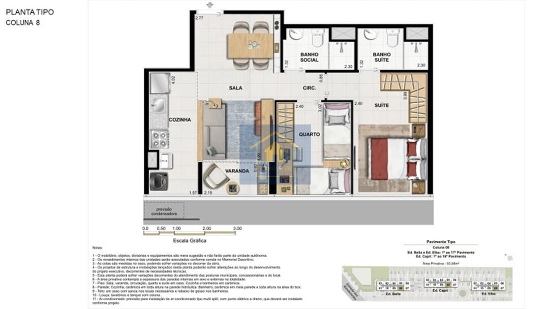 Apartamento à venda com 2 quartos, 53m² - Foto 13