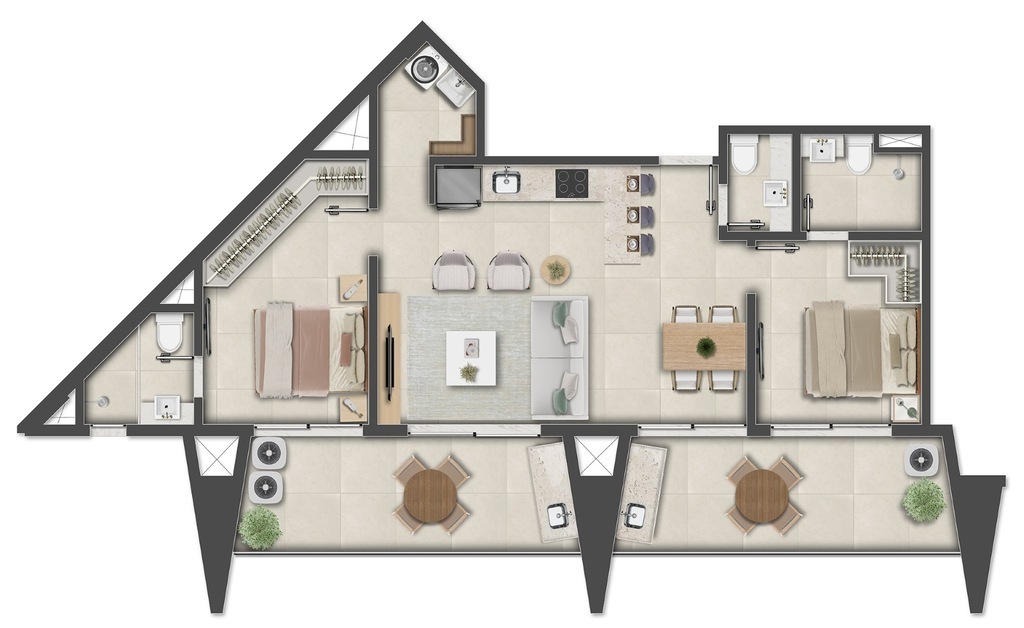 Apartamento à venda com 1 quarto, 36m² - Foto 65