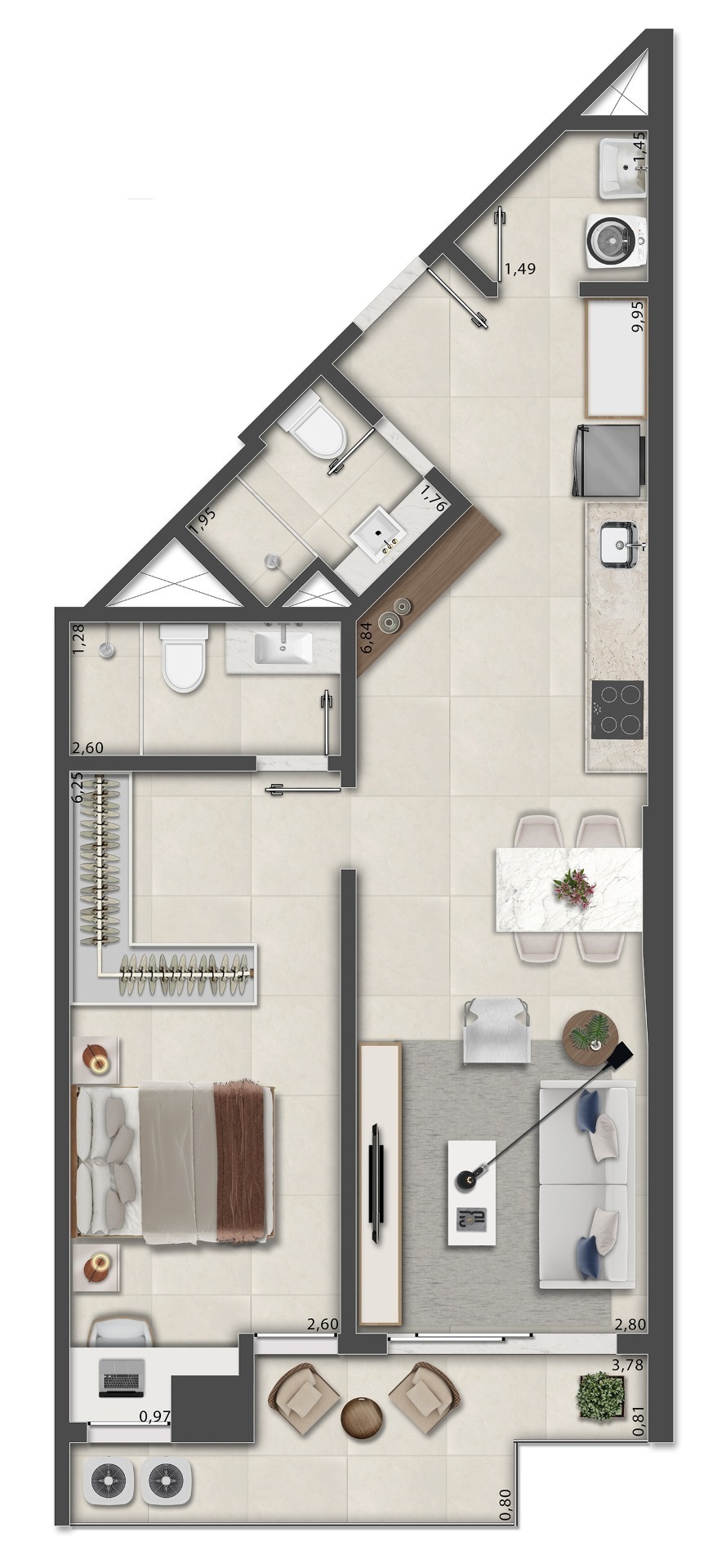 Apartamento à venda com 1 quarto, 36m² - Foto 61