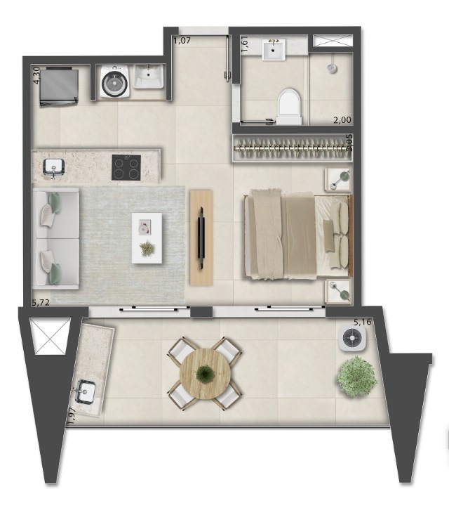 Apartamento à venda com 1 quarto, 36m² - Foto 51