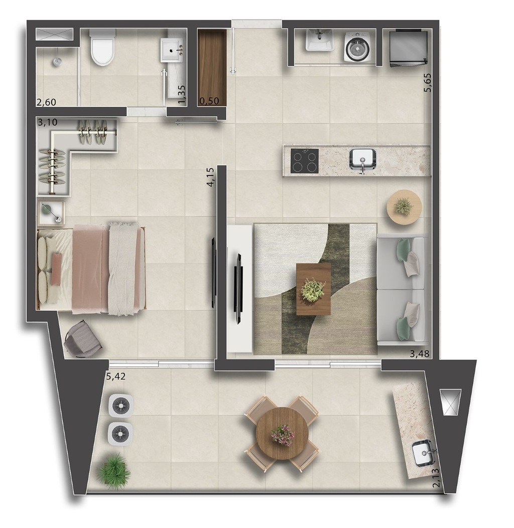 Apartamento à venda com 1 quarto, 36m² - Foto 59