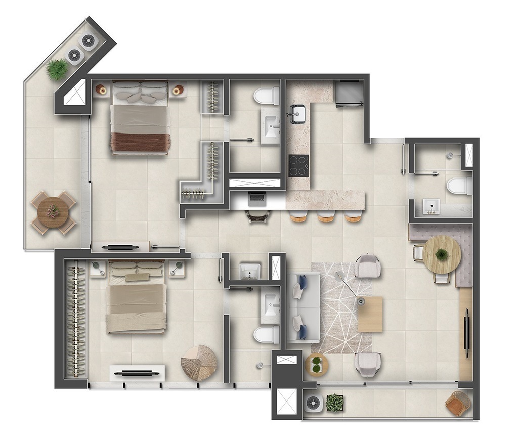 Apartamento à venda com 1 quarto, 36m² - Foto 67