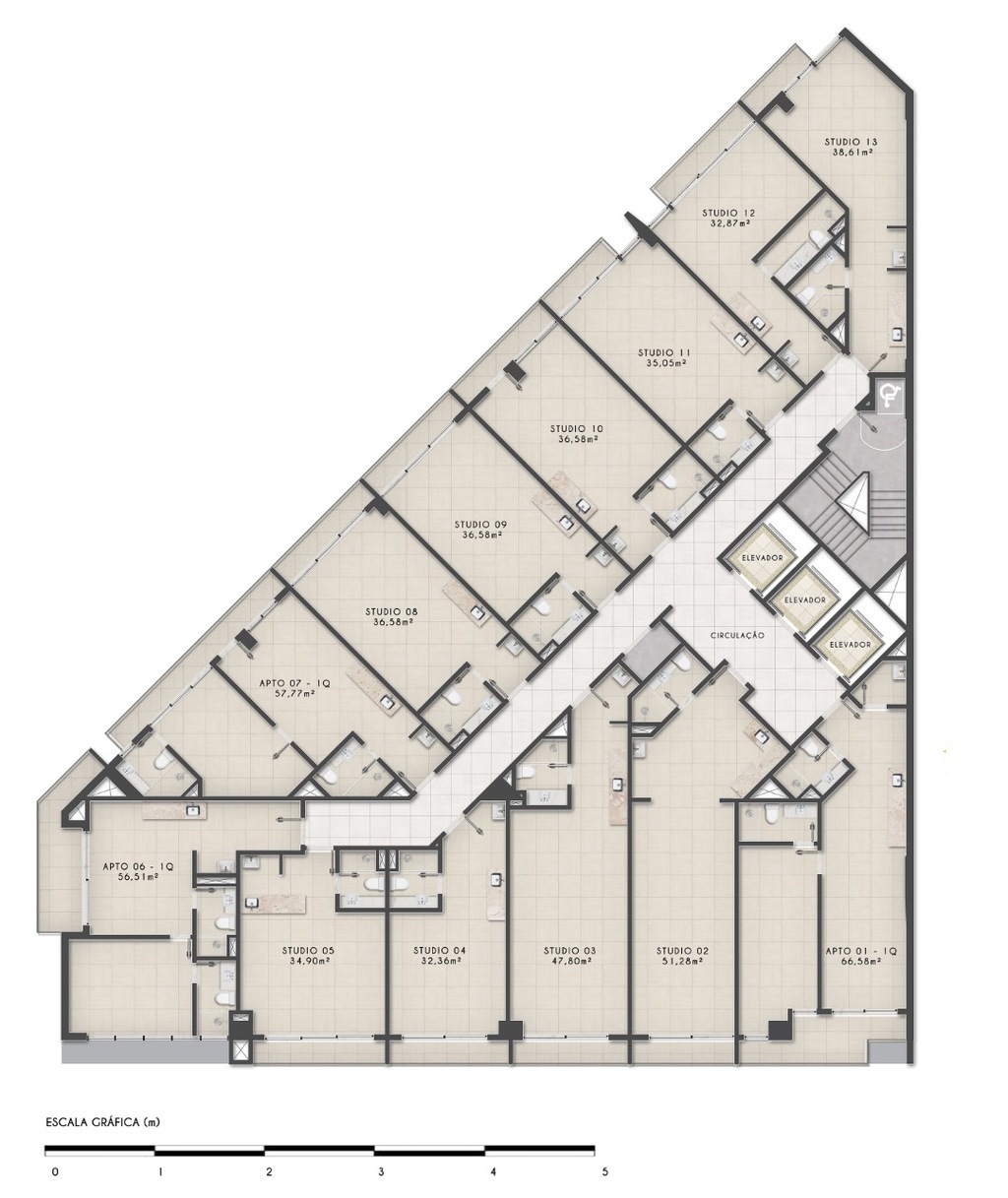 Apartamento à venda com 1 quarto, 36m² - Foto 41