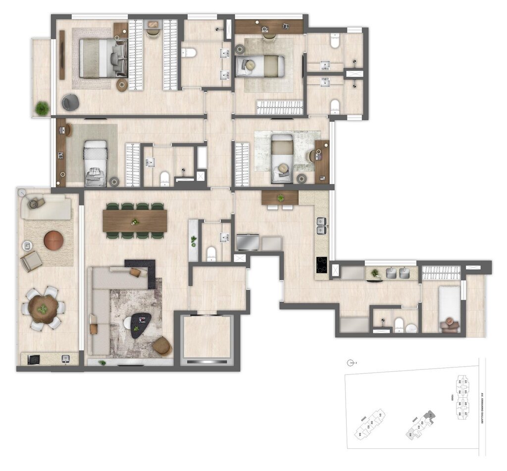 Cobertura, 4 quartos, 290 m² - Foto 70