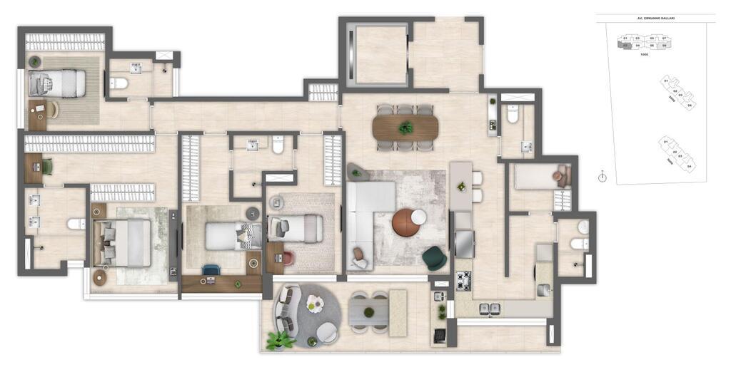 Cobertura, 4 quartos, 290 m² - Foto 68