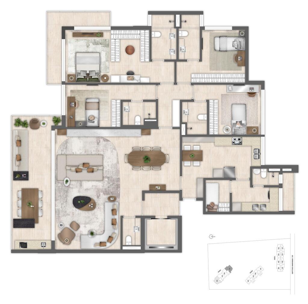 Cobertura, 4 quartos, 290 m² - Foto 72