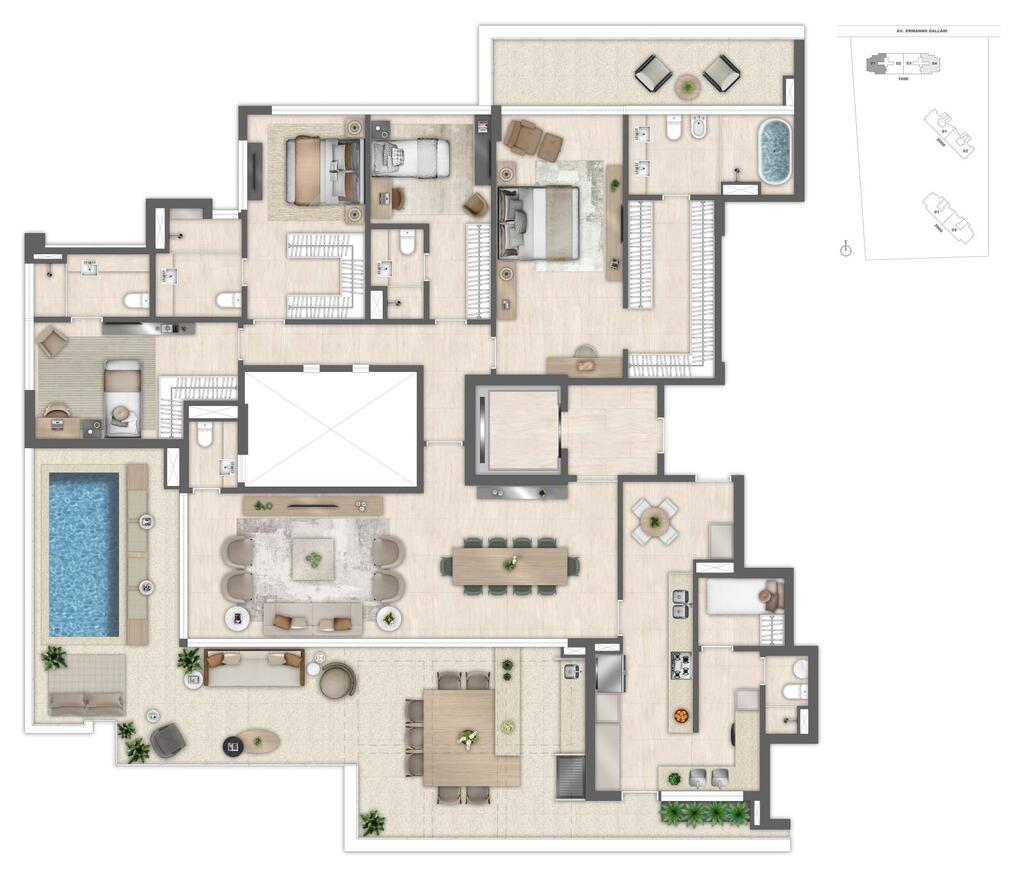 Cobertura, 4 quartos, 290 m² - Foto 73