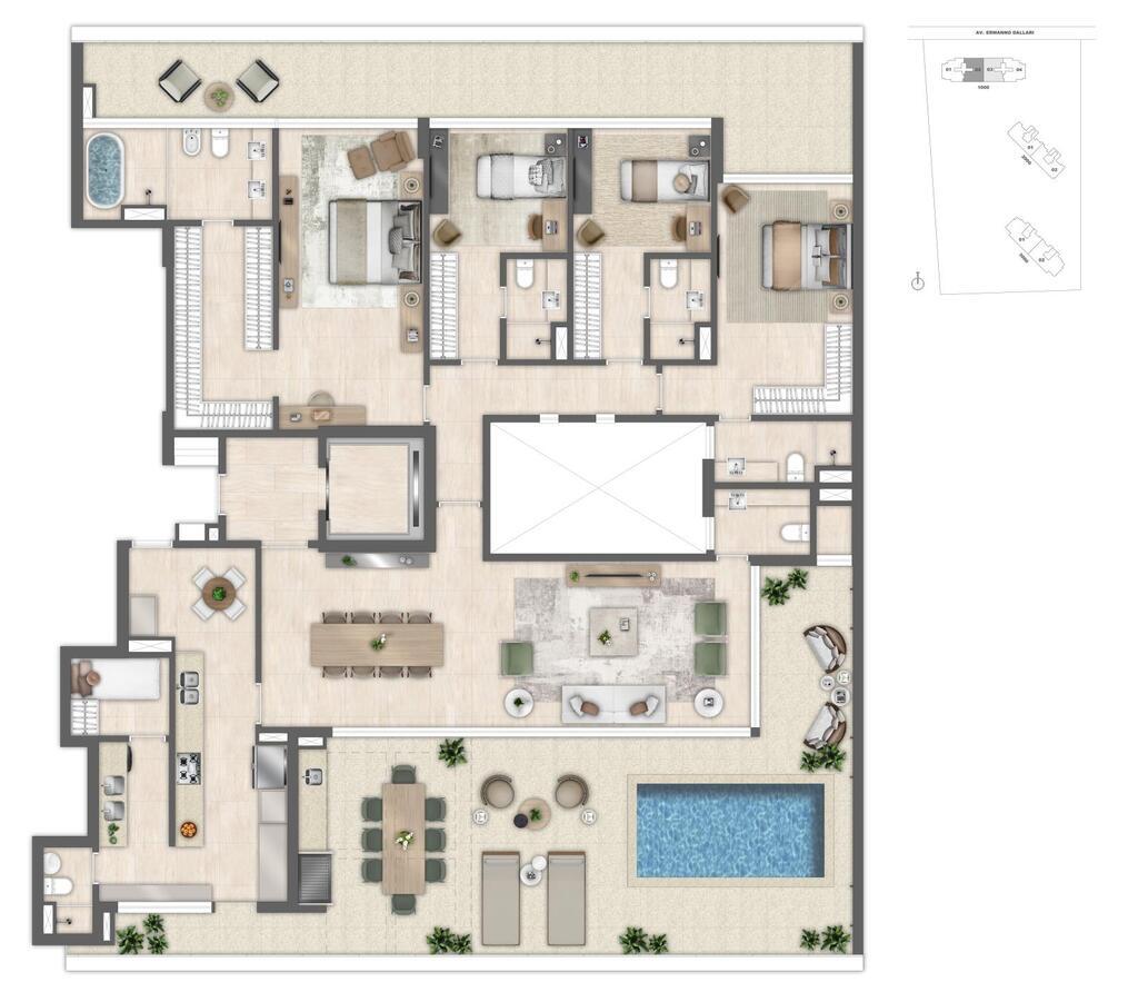 Cobertura, 4 quartos, 290 m² - Foto 74