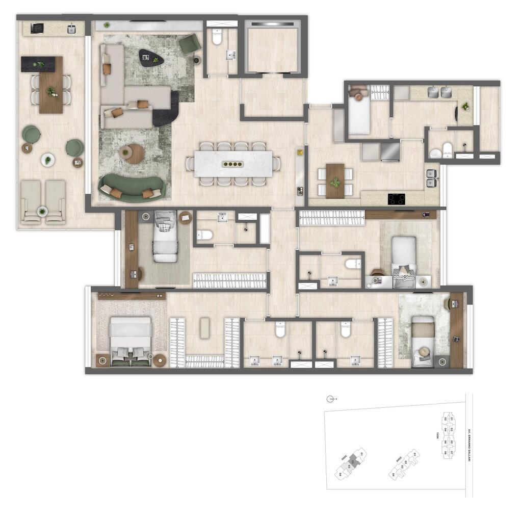 Cobertura, 4 quartos, 290 m² - Foto 71