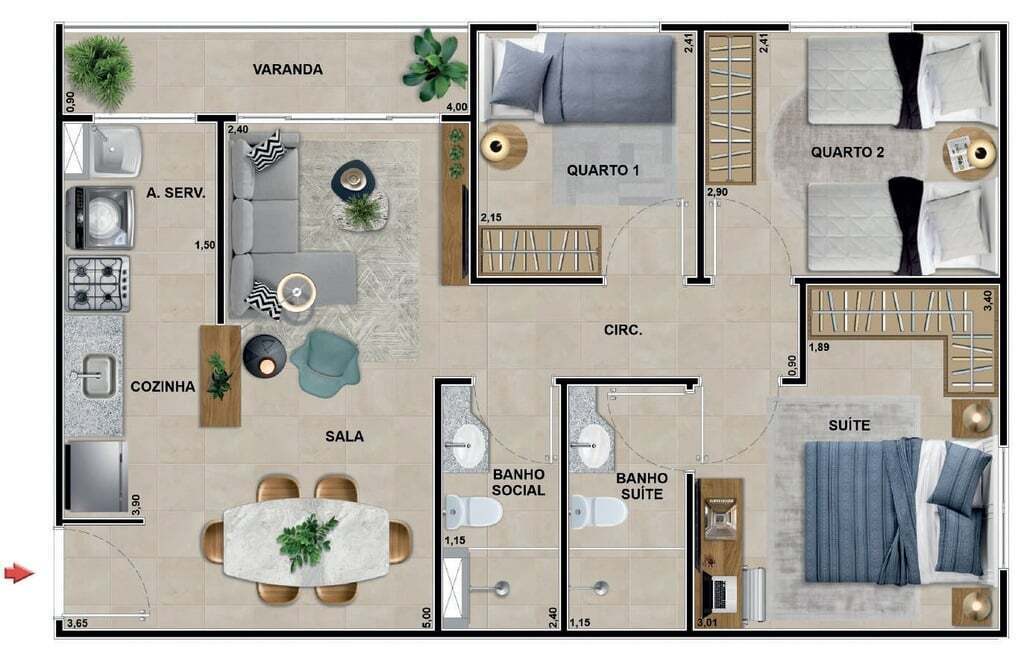 Apartamento à venda com 3 quartos, 87m² - Foto 43