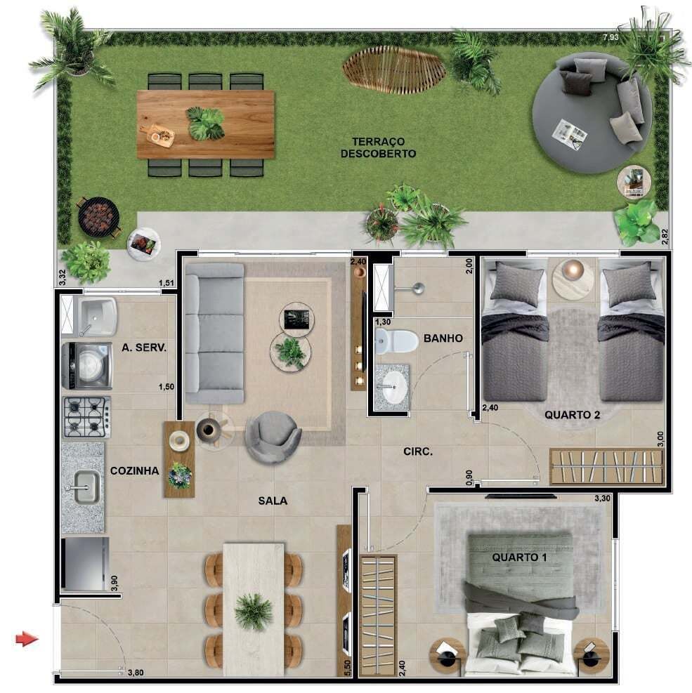 Apartamento à venda com 3 quartos, 87m² - Foto 44