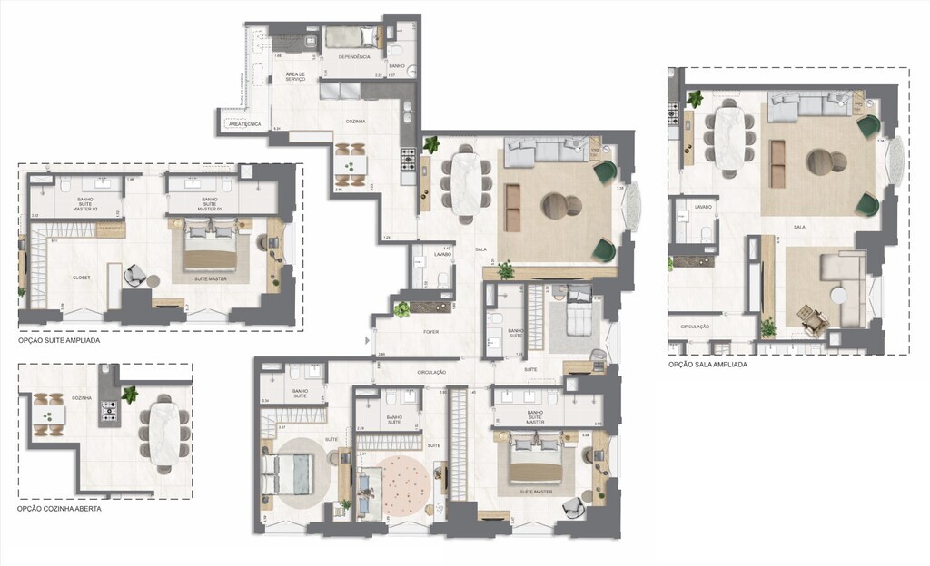 Apartamento, 3 quartos, 131 m² - Foto 73