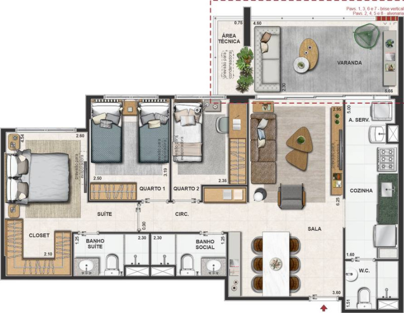 Apartamento à venda com 3 quartos, 92m² - Foto 70