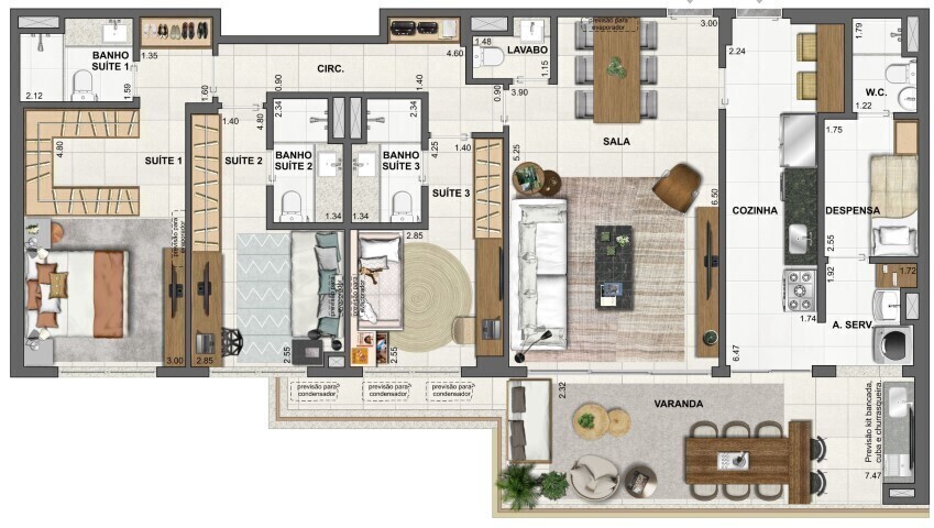 Apartamento à venda com 3 quartos, 139m² - Foto 43