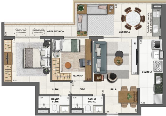 Apartamento à venda com 3 quartos, 139m² - Foto 61