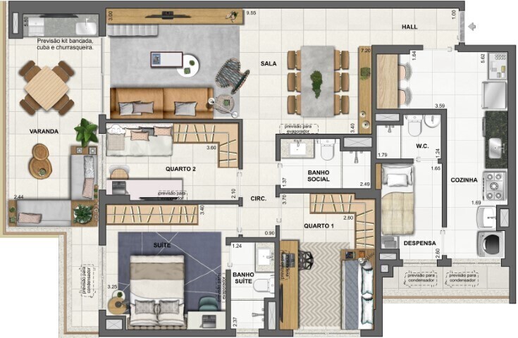 Apartamento à venda com 3 quartos, 139m² - Foto 56