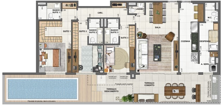 Apartamento à venda com 3 quartos, 139m² - Foto 47