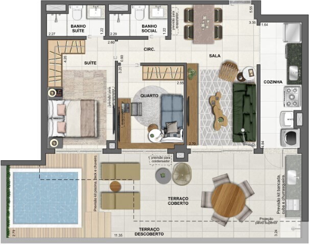 Apartamento à venda com 3 quartos, 139m² - Foto 62