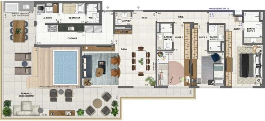 Apartamento à venda com 3 quartos, 139m² - Foto 48