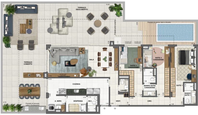 Apartamento à venda com 3 quartos, 139m² - Foto 45