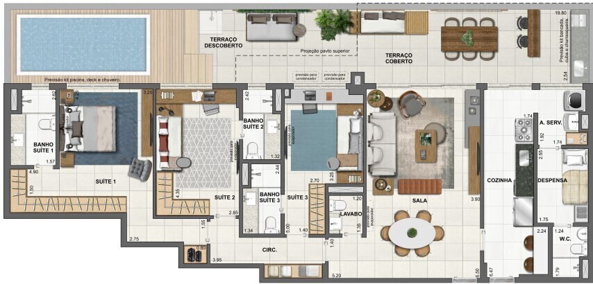 Apartamento à venda com 3 quartos, 139m² - Foto 52