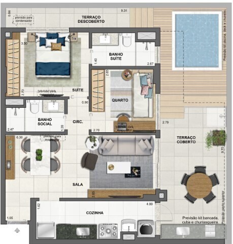 Apartamento à venda com 3 quartos, 139m² - Foto 59