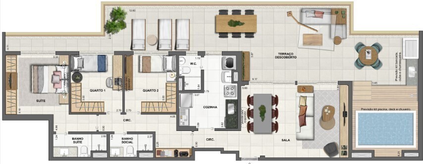 Apartamento à venda com 3 quartos, 139m² - Foto 67