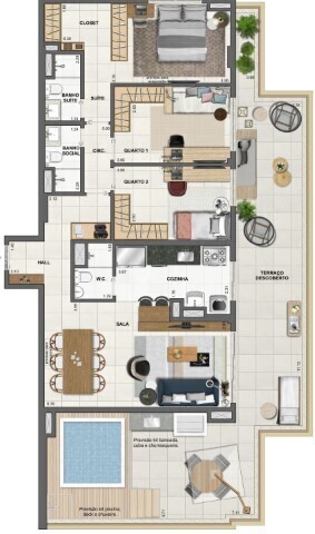 Apartamento à venda com 3 quartos, 139m² - Foto 66