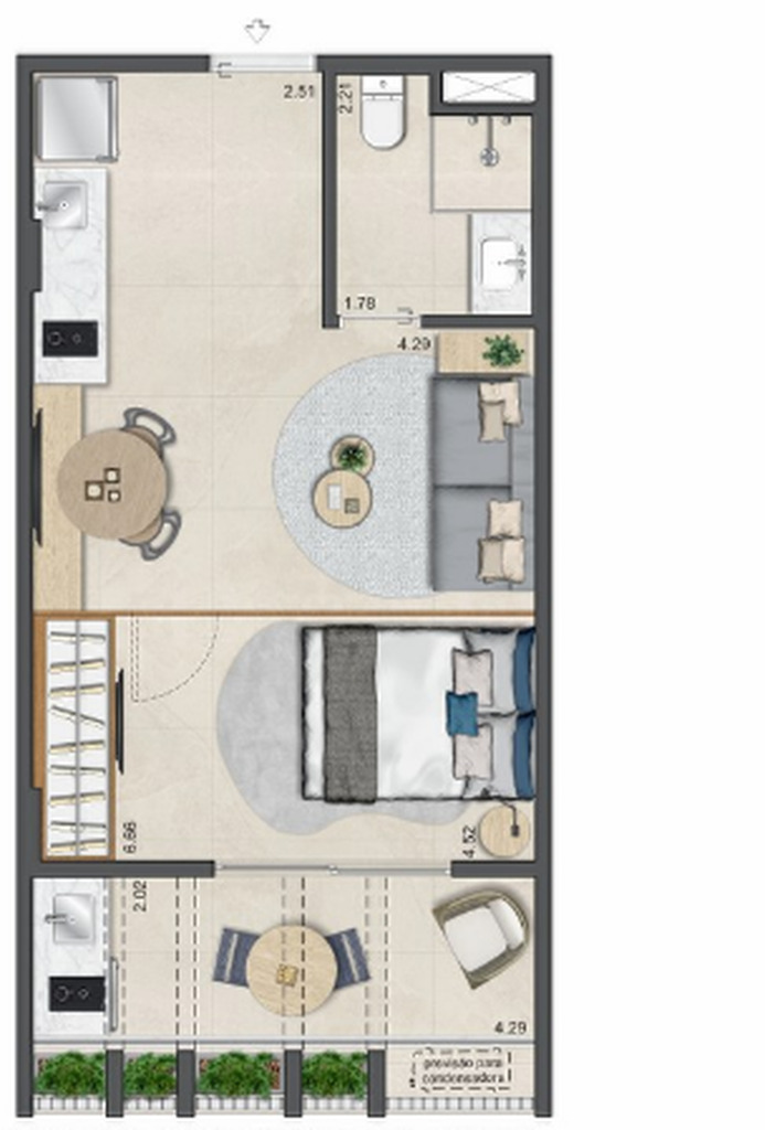 Apartamento, 2 quartos, 45 m² - Foto 29