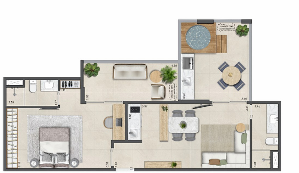 Apartamento, 2 quartos, 45 m² - Foto 41