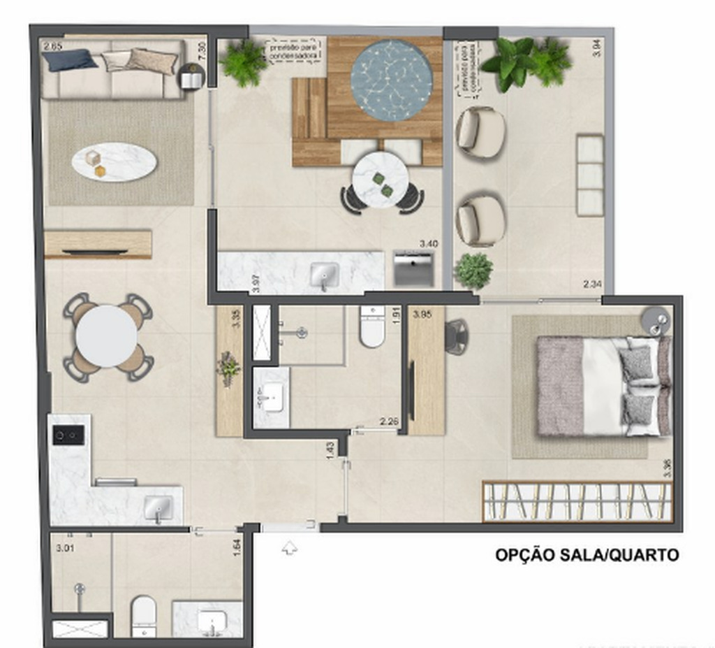 Apartamento, 2 quartos, 45 m² - Foto 39